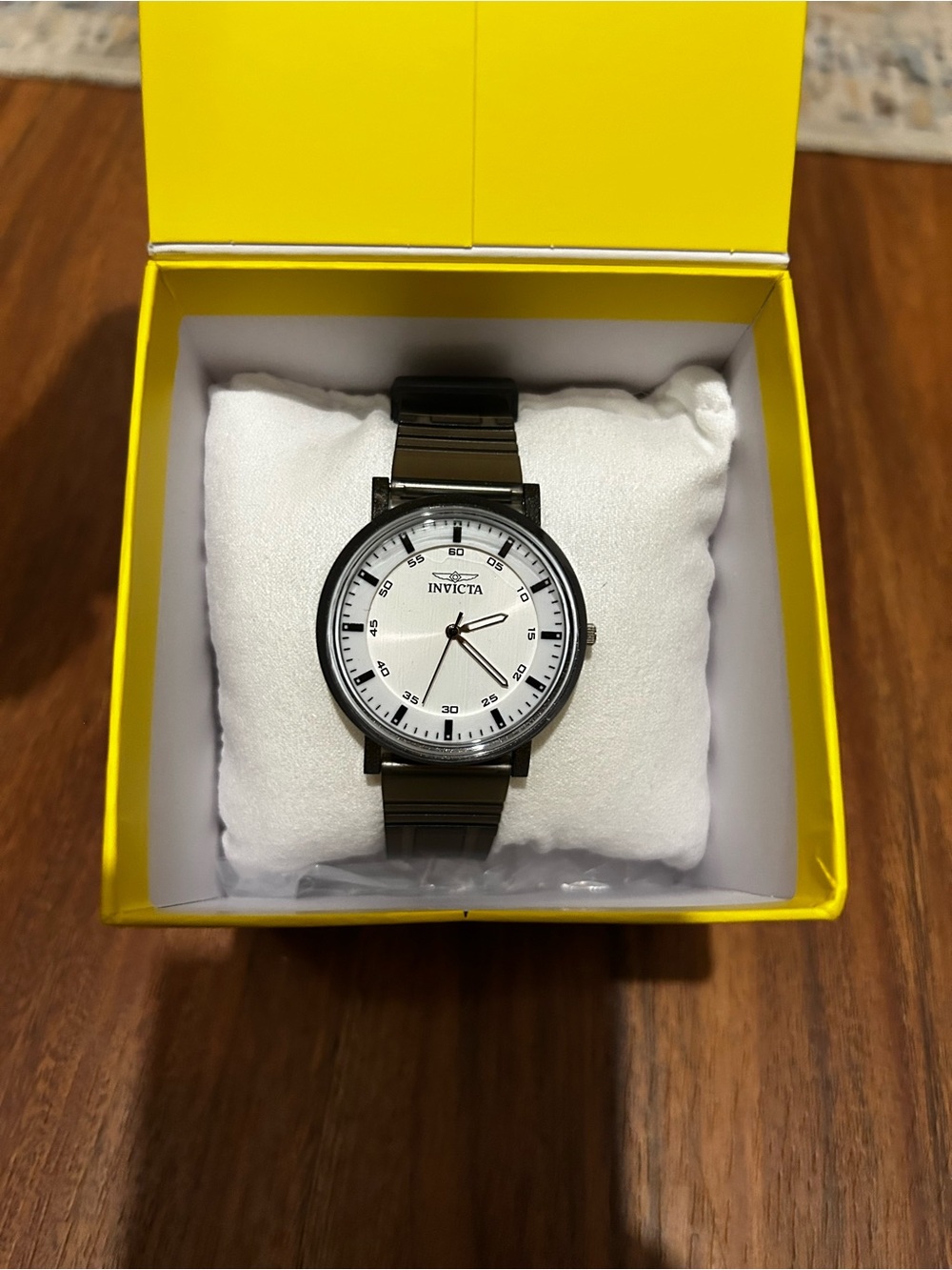 Invicta Women’s Black Stainless Steel Watch with White Dial